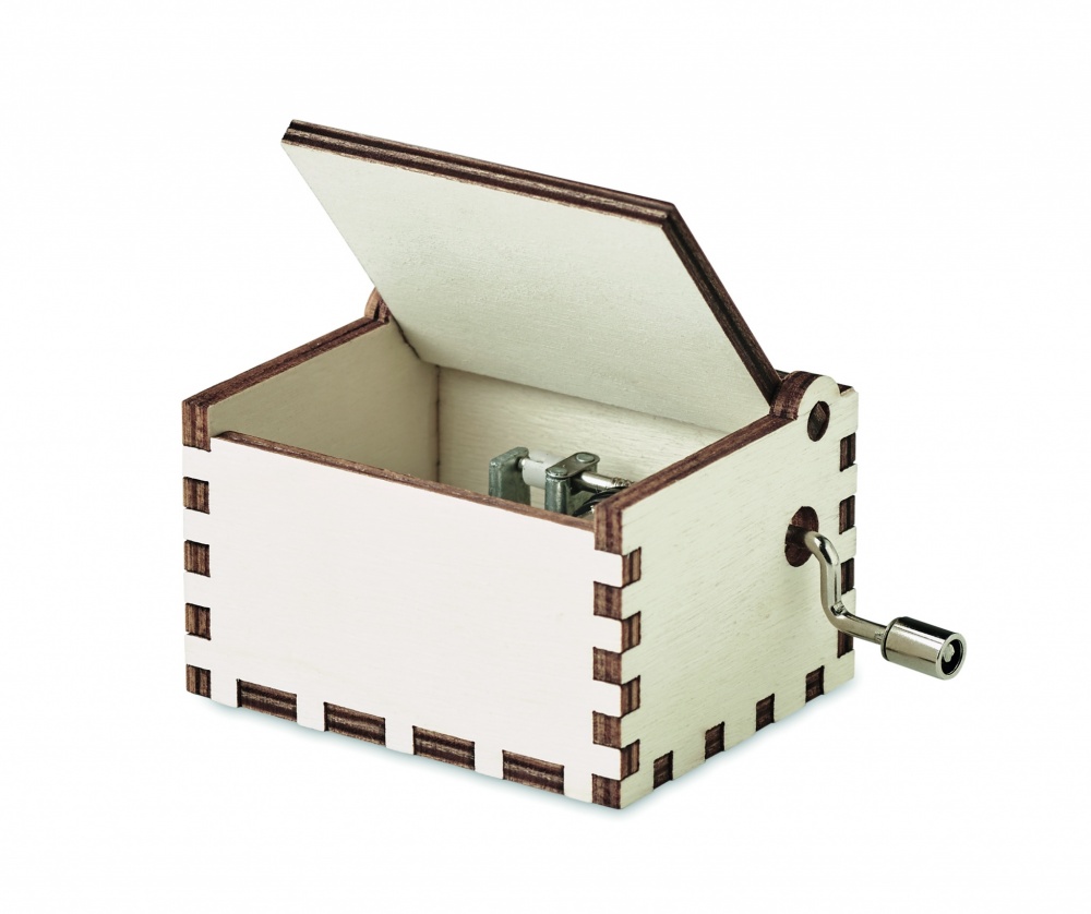 Logo trade promotional product photo of: Wooden Christmas music box