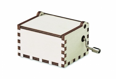 Logo trade promotional merchandise picture of: Wooden Christmas music box
