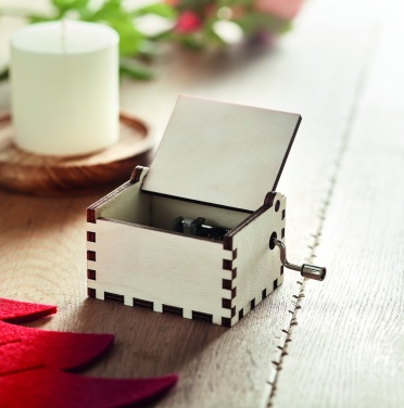 Logo trade promotional gift photo of: Wooden Christmas music box