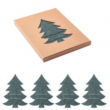 Logotrade promotional merchandise image of: RPET felt cutlery holder set