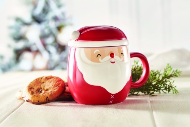 Logo trade promotional item photo of: Ceramic mug with lid 370 ml