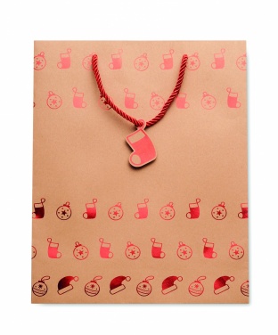 Logotrade promotional product picture of: Gift paper bag with pattern
