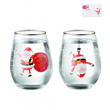Logotrade promotional product picture of: Set of 2 Christmas glasses