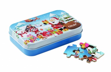 Logo trade promotional giveaway photo of: Wooden Christmas puzzle