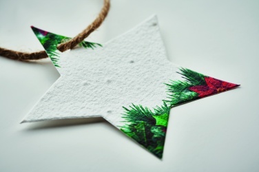Logo trade promotional merchandise picture of: Seed paper Xmas ornament
