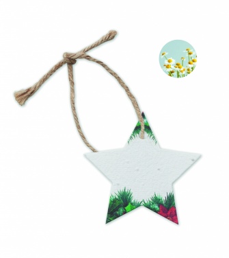 Logo trade corporate gifts picture of: Seed paper Xmas ornament