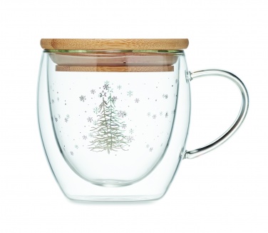 Logo trade promotional gifts image of: Double wall borosilicate mug