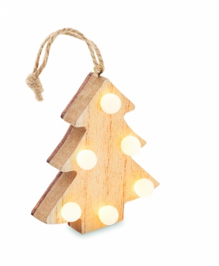 Logotrade promotional item picture of: Wooden weed tree with lights