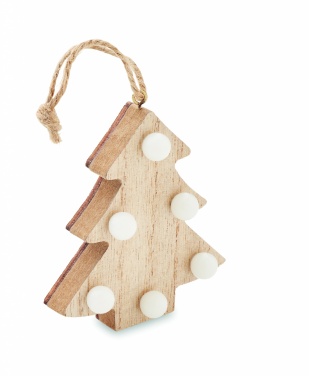 Logo trade advertising products picture of: Wooden weed tree with lights