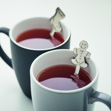 Logo trade promotional giveaway photo of: Set of 4 Christmas tea spoon