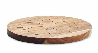 Logotrade business gift image of: Acacia wooden pot holders set