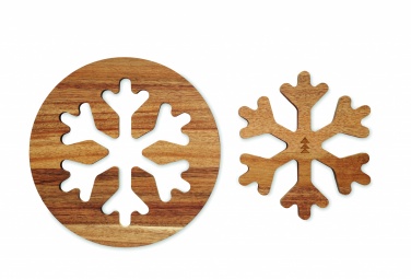 Logotrade promotional product image of: Acacia wooden pot holders set