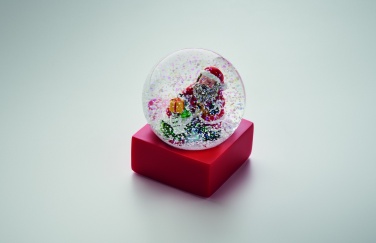 Logo trade promotional giveaway photo of: Snow ball glass ornament