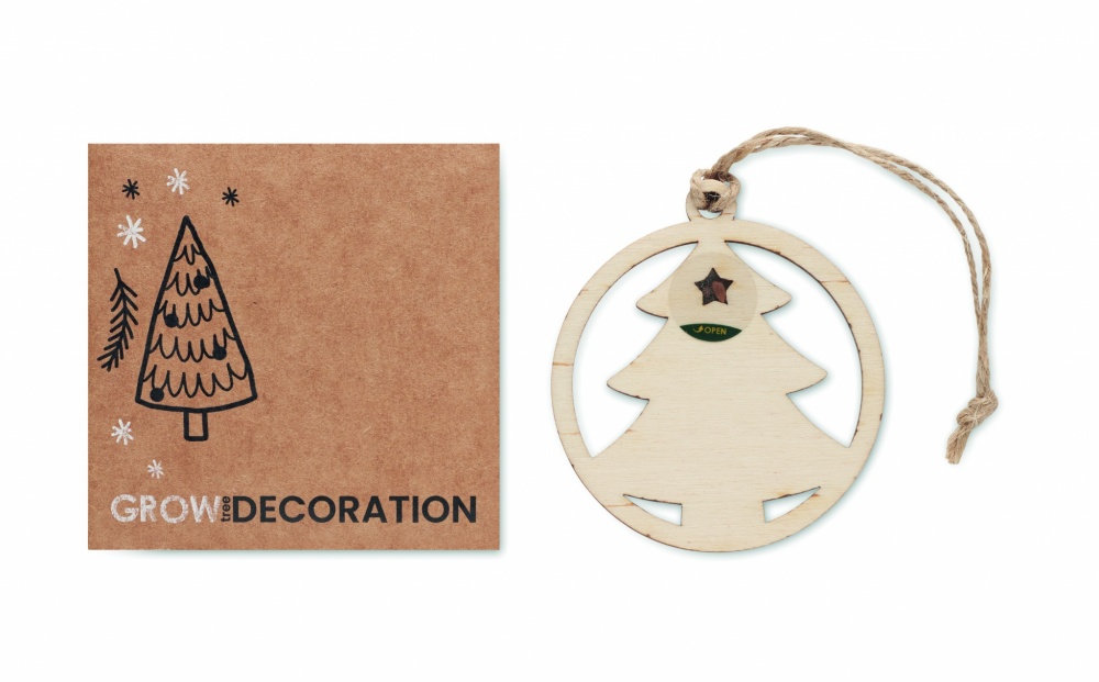 Logotrade promotional gift image of: Wooden tree shape hanger