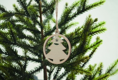 Logo trade promotional gifts picture of: Wooden tree shape hanger