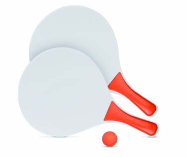 Logo trade promotional giveaways picture of: Beach tennis set