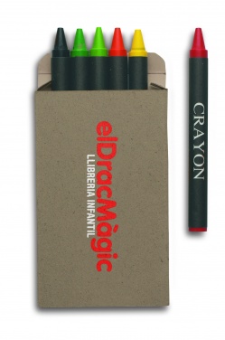 Logotrade advertising product image of: Carton of 6 wax crayons