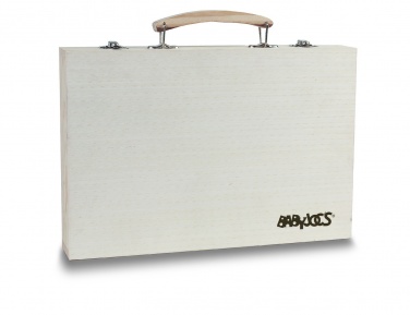 Logo trade corporate gifts picture of: Artist's set in wooden box
