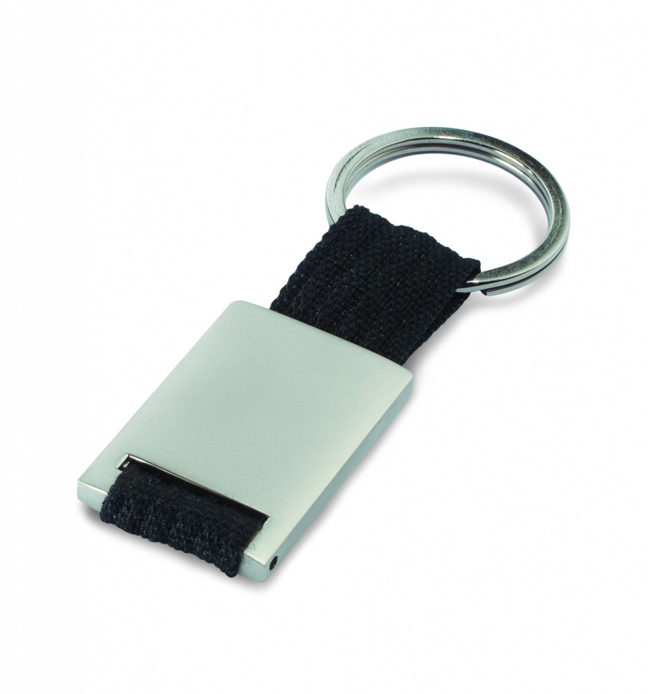 Logotrade advertising product image of: Metal rectangular key ring Espoo