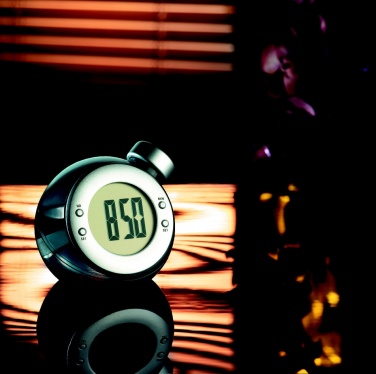 Logo trade promotional gifts image of: Water powered LCD desk clock