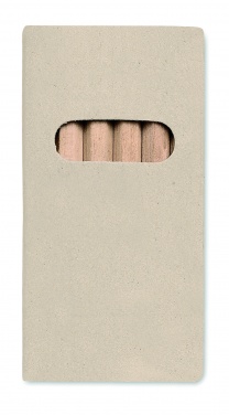 Logotrade promotional item picture of: 6 coloured pencils in box