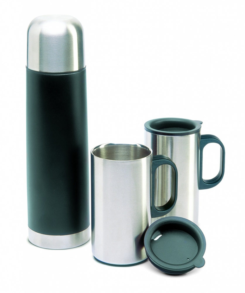 Logotrade promotional item picture of: Insulation flask with 2 mugs