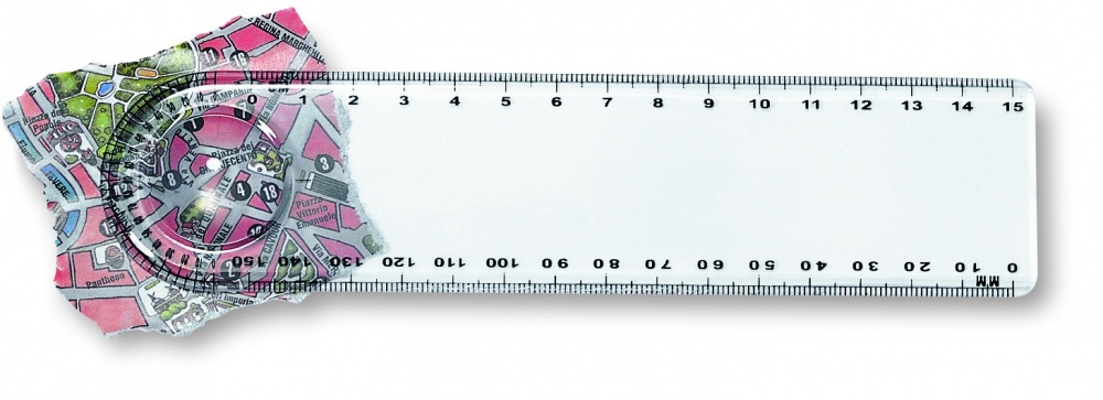 Logo trade promotional products picture of: Ruler with magnifier