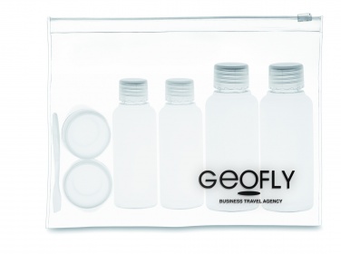 Logo trade promotional giveaway photo of: Travelling pouch with bottles