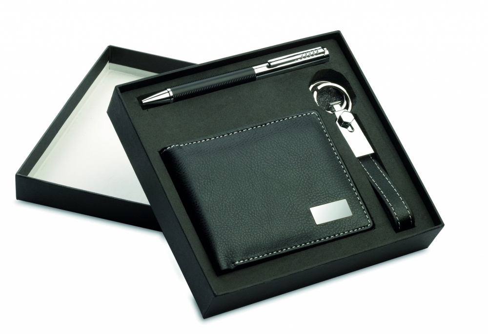 Logotrade promotional item picture of: Ball pen key ring and wallet Lappeenranta