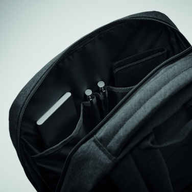Logo trade promotional giveaways picture of: 600D RPET laptop backpack