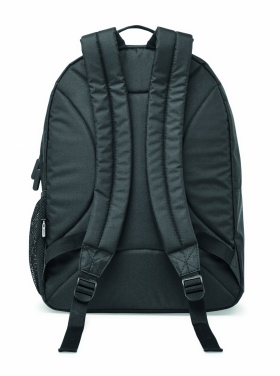 Logo trade business gifts image of: 300D RPET laptop backpack