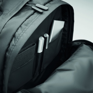 Logo trade business gifts image of: 300D RPET laptop backpack