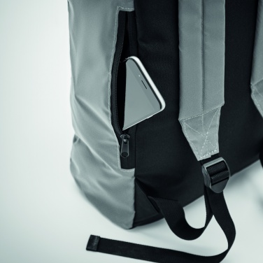 Logotrade promotional item image of: Reflective Rolltop backpack