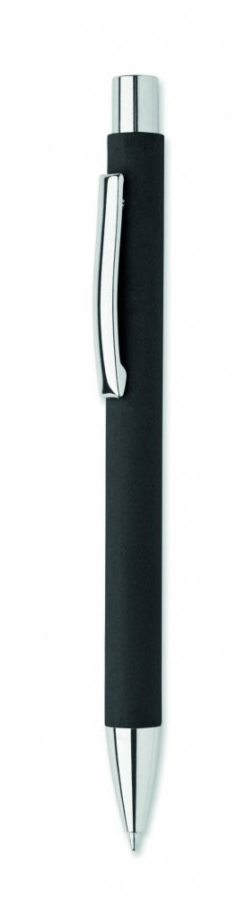 Logo trade business gifts image of: Recycled paper push ball pen