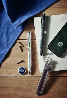 Logo trade promotional products picture of: Spirit level pen with ruler