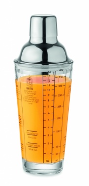 Logo trade advertising product photo of: Glass cocktail shaker 400 ml