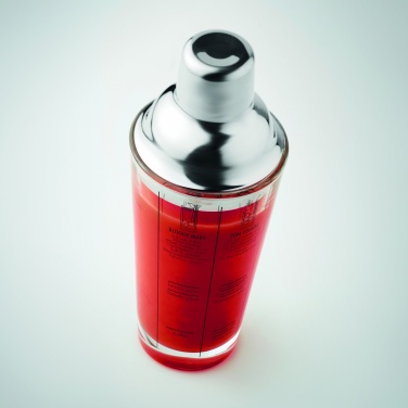 Logotrade business gift image of: Glass cocktail shaker 400 ml