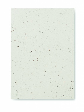Logo trade promotional gifts picture of: A5 seed paper cover notebook