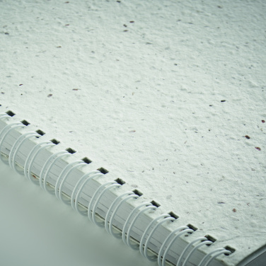 Logo trade promotional giveaway photo of: A5 seed paper cover notebook