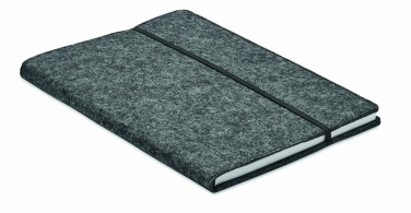 Logo trade promotional gift photo of: A5 notebook RPET felt
