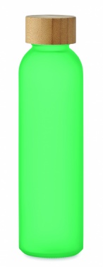 Logo trade corporate gifts image of: Frosted glass bottle 500ml