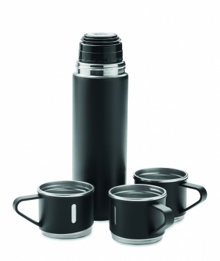 Logo trade promotional merchandise picture of: Double wall bottle and cup set