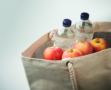 Logo trade promotional giveaways image of: Beach cooler bag in cotton