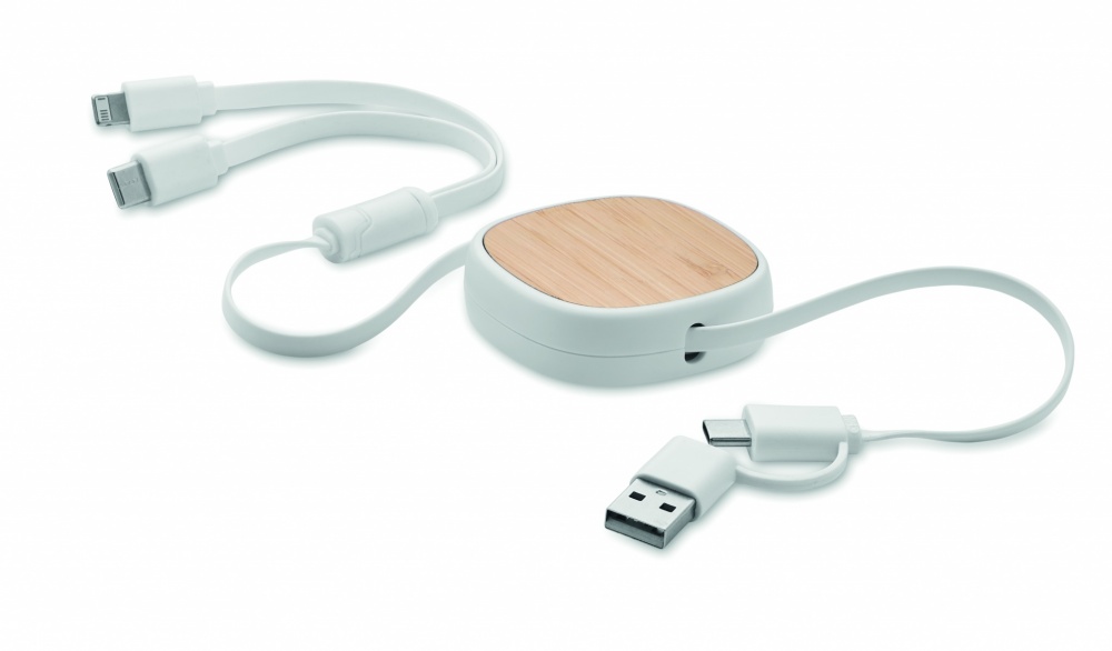 Logotrade promotional products photo of: Retractable charging USB cable