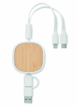 Logo trade promotional merchandise picture of: Retractable charging USB cable