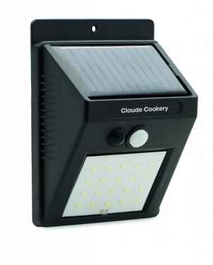 Logo trade promotional giveaways picture of: Solar LED light motion