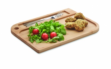 Logo trade business gifts image of: Meal plate in bamboo