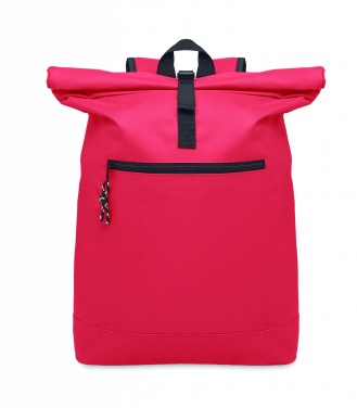 Logo trade advertising products image of: 600Dpolyester rolltop backpack