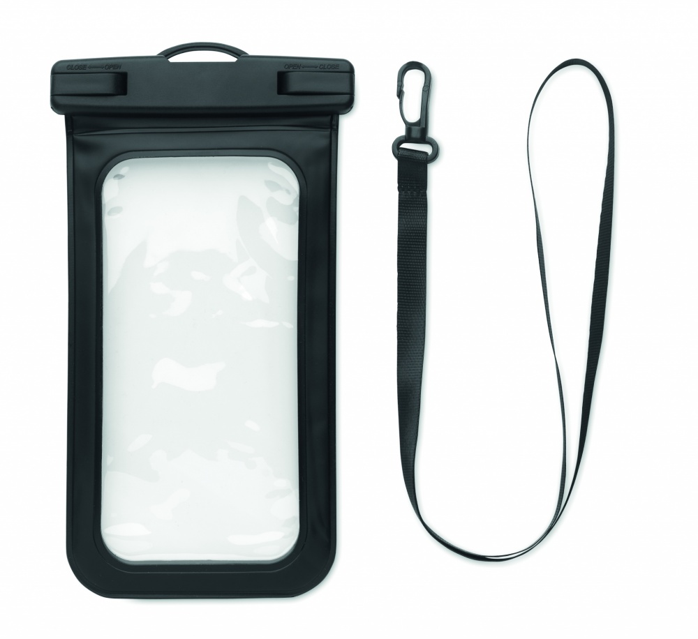Logo trade business gifts image of: Waterproof smartphone pouch