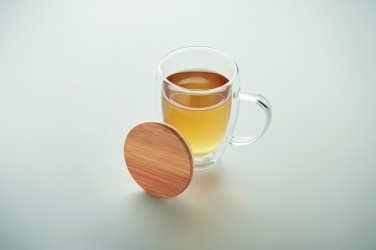 Logo trade promotional giveaways image of: Double wall borosilicate mug
